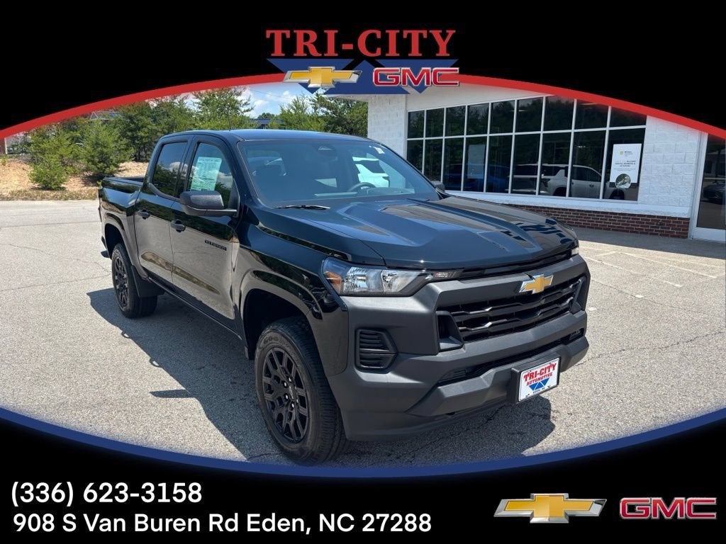 2026 Chevrolet Colorado WT in Black — front three-quarter view