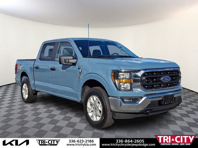 2023 Ford F-150 XLT in Blue — front three-quarter view